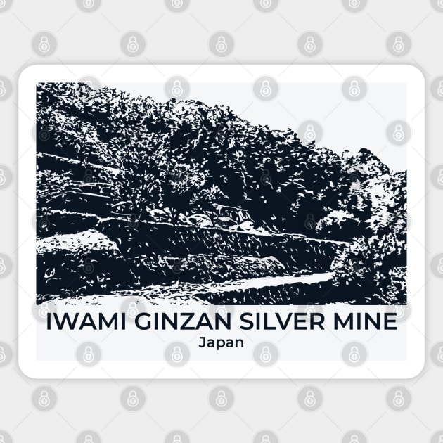 Iwami Ginzan Silver Mine - Japan Magnet by Lakeric